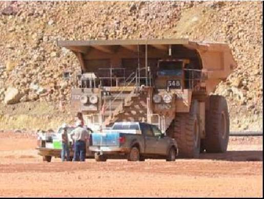 A Picture showing the truck and pickup used for the testing at Morenci... | Download Scientific Diagram