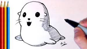 How To Draw Cute Baby Seal Simple Step By Step Tutorial Youtube Check the face on this seal: how to draw cute baby seal simple