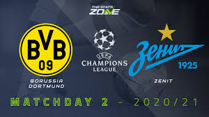 Официальный твиттер фк «зенит» #идетволна | official twitter of fc zenit @fczenit_en @fczenit_de | вторая команда: 2020 21 Uefa Champions League Borussia Dortmund Vs Zenit Preview Prediction The Stats Zone