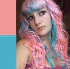 Hilary duff is no stranger to fun hair colors, and she's taking yet another break from her typical blonde 'do with a cotton candy vibe. Pink And Blue Cotton Candy Hair By Elizabethjones18 On Deviantart