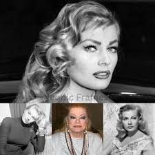 Anita Ekberg (1931-2015), Swedish actress, circa 1956. "She became  prominent in her iconic role as Sylvia in the Federico Fellini film La  Dolce Vita (1960)." Wikipedia.