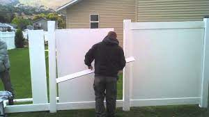 They are easy to work with, easy to order, and can be much more affordable than a regular vinyl fence while still getting the same quality of the material. How To Install A Vinyl Fence Part 2 Youtube