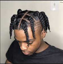 For a twisted side man braids hairdo, divide your hair into thick parts and twist them all. Pin By Star Hamilton On Hair Twist Braid Hairstyles Cornrow Hairstyles For Men Mens Braids Hairstyles