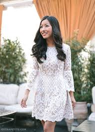 Long Sleeve White Lace Dress Perfect For A Bridal Shower Rehearsal Dinner Outfits Lace White Dress Rehearsal Dinner Dresses