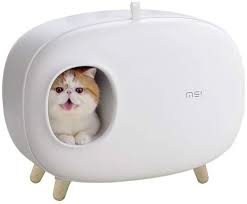 The designer catbox is easily assembled, and comes with detailed instructions. Amazon Com Ms Cat Litter Box For Easier Handling Of Cat Litter Enclosed Design Easy To Clean Prevent Sand Leakage Easy Assembly And Large Space With Cat Litter Scoop Kitchen Dining