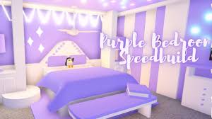 Aesthetic winter treehouse speed build roblox adopt me! Aesthetic Purple Bedroom Roblox Adopt Me Youtube