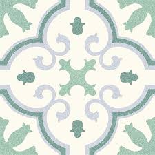 Feinsteinzeugfliese Vintage Rivera Montecarlo 25 X 25 Cm Weiss Grau Grun Glasiert Feinsteinzeug Fliesen Fliesen Flur Fliesen