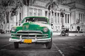 Green Old Car At Capitol Havanna Cuba Black White Background Affiliate Capitol Havanna Green Car White Ad Havanna Cuba Old Cars Cuba