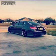 Wheel Offset 2011 Toyota Camry Tucked Dropped 3 Custom Rims Toyota Camry 2011 Toyota Camry Camry 2009