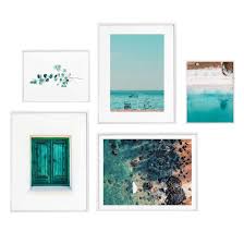 Poster Set Mit Bilderrahmen Strandurlaub 5er Set Wall Art De Natürlich gestaltest du nicht irgendein poster, sondern eins mit eigenem bild.