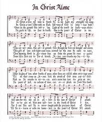 In Christ Alone Frameable Hymn Setting In Calligraphy Getty Music Store Usa In Christ Alone Hymn Praise Songs