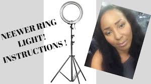 Easy Tutorial How To Put Neewer Ring Light Together Youtube