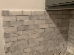 Get free shipping on qualified backsplash marble tile or buy online pick up in store today in the flooring department. My Tile Guy Put This In A Few Days Ago Should Marble Be Uneven