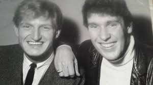 Tommy Adderley at the Pines, Wellington, c. 1963. From left: Mary Larkin,  Slim Dorward, Hymie Levin, Bruno Lawrence, Tommy Adderley and Garth Young.  — Don and Beatrice Peat/Garth Young collection