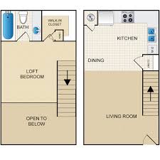 View floor plans for apartments with exposed concrete ceilings, stainless steel appliances, subway tile. Bridgemont Terrace Availability Floor Plans Pricing