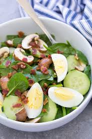1.5 grams of net carbs. Spinach Salad With Bacon And Eggs Kristine S Kitchen