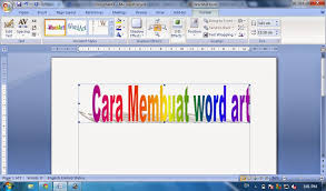 Cara mengatur posisi tulisan pada tabel ms. Cara Membuat Word Art Pada Microsoft Office Word Tutorial Ms Word Tutorial Komputer