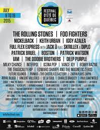 Poster Feq Foo Fighters Rolling Stones Quebec