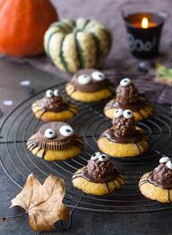 Biscuits Araignees Au Potiron Et Chocolat Pour Halloween Gateau Potiron Biscuits Potiron