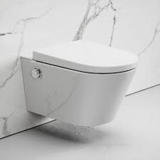 The numi toilet combines unmatched design and technology to bring you the finest in personal comfort and cleansing. Intellismart Wall Hung Rimless Toilet Bidet Inc Cistern Frame And Gunmetal Flush Plate Toilets