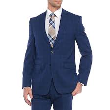 Our men's suit fit guide will help you make sure your suit fits well. Vince Camuto Mens Modern Fit Stretch Plaid Suit Separates Jacket 42 Short Navy On Sale Overstock 30148408