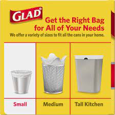 Small trash bags are perfect for office and bathroom and make taking out the trash a breeze. Glad Small Trash Bags 4 Gallon White Trash Bag 30 Count Buy Online At Best Price In Uae Amazon Ae