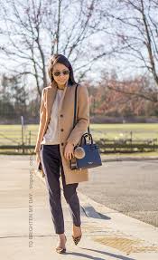 You can easily wear a camel or tan blazer during summer! Business Casual Neutrals Camel Navy Tbmd