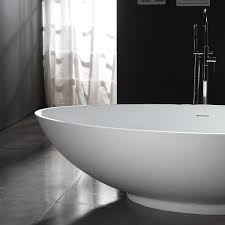 Badewannen gibt es in vielen unterschiedlichen größen und formen, ob rund oder eckig, freistehend, an der wand. Freistehende Badewanne Vigo Aus Mineralguss Weiss Matt Grosse Wahlbar