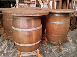 Wine Barrel Bar Leaner Wine Barrel Bar Wood Barrel Ideas Barrel Bar