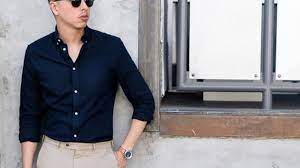 Grande taille homme homme de plus d'1m90 homme du s au xxl. Comment Porter Une Chemise Bleu Marine Homme Psm