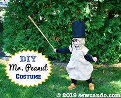 Sew Can Do Diy Halloween Costume Baby Mr Peanut