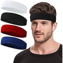 Unisex Sport Cotton Sweatband Headband For Men Women Yoga Hairband Gym Stretch  Head Bands Strong Elastic Fitness Basketball Band