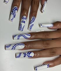 I do so much around the house that my nails won't grow long enough for polish. Black And Blue Nails Explore Tumblr Posts And Blogs Tumgir