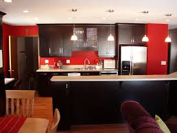While red kitchen design ideas are not that popular. Black And Red Theme Liking It A Lot Black And Red Kitchen Red Kitchen Walls Kitchen Colors
