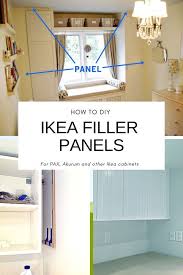 This video discusses the importance of wood cabinet fillers. Rambling Renovators Making Ikea Cabinets Look Expensive Hint Use Diy Ikea Pax Filler Panels Ikea Diy Ikea Pax Ikea Cabinets