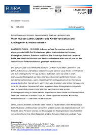 Die fallzahlen der deutschen bundesländer und der kreise basieren auf den offiziellen meldungen der landesbehörden (ministerien sowie für den infektionsschutz zuständige landesämter) und den meldungen des. Information Corona Virus Situation Jahnschule Hunfeld