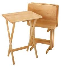1960s tv tray set with original box. Tv Table Makeover Trash To Treasure