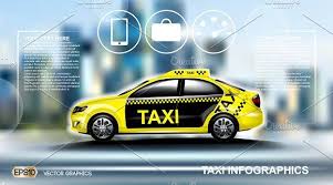 Vector Yellow Taxi Car Mockup Business Card Mock Up Yellow Taxi Magazine Design