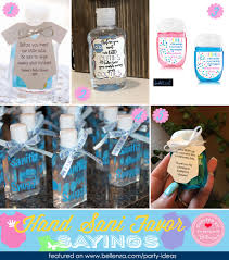 Hand sanitizer baby shower favors. Hand Sanitizer Baby Shower Favor Sayings