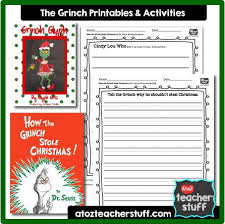 How The Grinch Stole Christmas Lesson Plans Printables And Activities Christmas Lesson Plan Christmas Lesson Classroom Christmas Activities