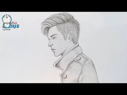 How to draw lovebirds in sunset with poster colour | acrylic panting. How To Draw A Boy Boy Pencil Sketch Youtube Boy Sketch Pencil Drawings Boy Drawing