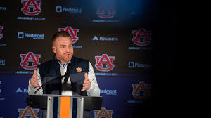 Alex Golesh says Auburn football 'close' to finished in transfer portal