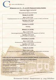 restaurant central holziken home schoftland switzerland menu prices restaurant reviews facebook