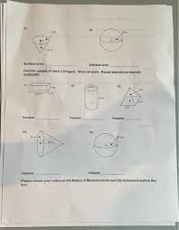 The surface area of a cube formed by. Unit 11 12 Area Lateral Surface Area Volume Chegg Com