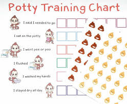 Potty Training Sticker Chart Reward Monkey Design For Toddler Girls And Boys T