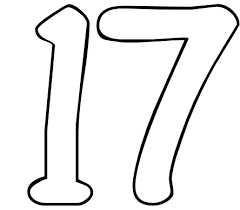 Number 17 Coloring Page - Get Coloring Pages