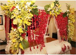 Honeymoon room decoration with flowers. Bed Decoration With Flowers Pictures New Decoration Ideas