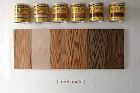 Pine wood is known for absorbing stains unevenly. How Six Different Stains Look On Five Popular Types Of Wood Minwax Blog