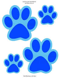 Blues Clues Paw Prints Blues Clues Paw Print Paw Patrol Birthday Party Blues Clues