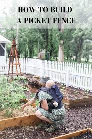 How To Build A Picket Fence In 2020 Backyard Fence Decor Picket Fence Fence